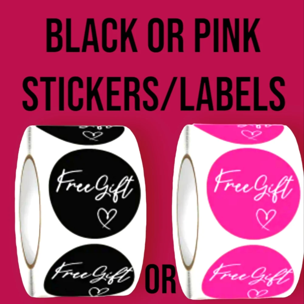 New 500pcs Free Gift Stickers - Pick a Color